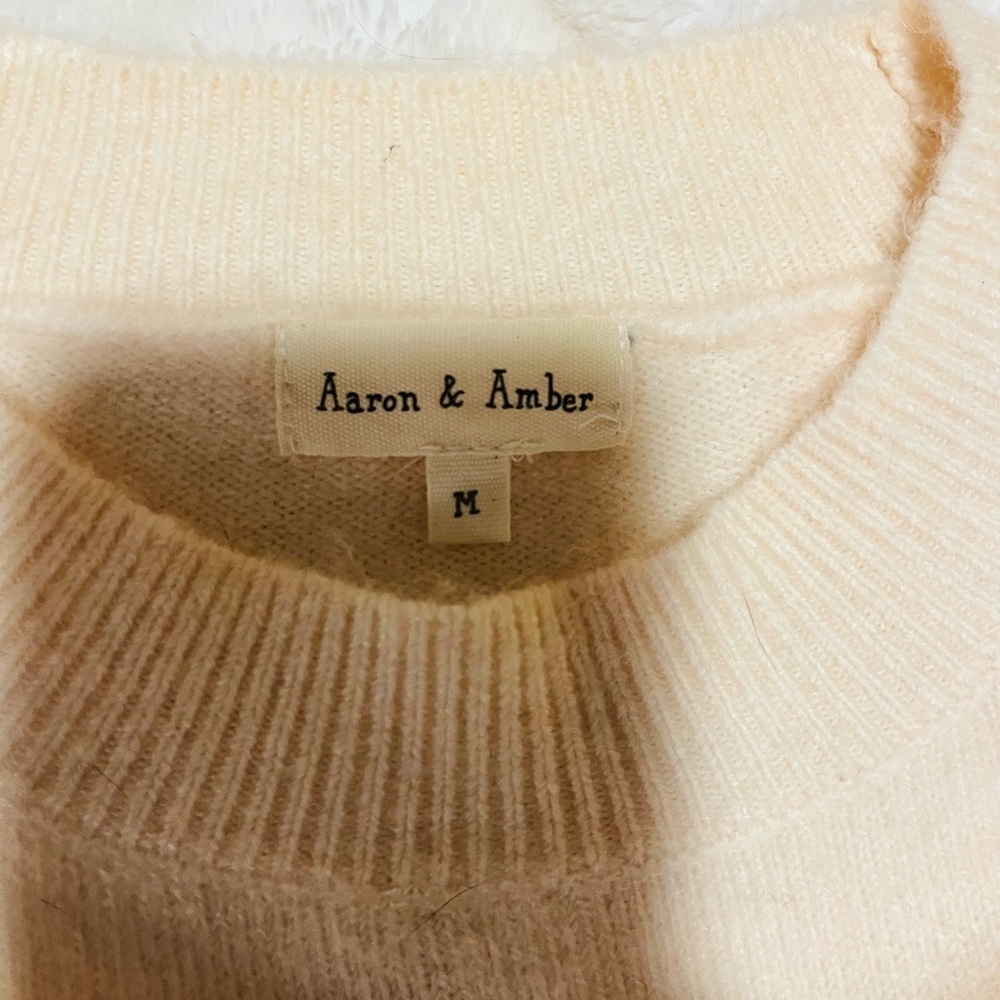 Heart Patterned Cream Sweater - Picture 2 of 3